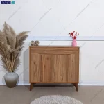 ترکیب رنگی شیک و زیبا از جاکفشی آپارتمانی تمیس کوچک طراحی شده در گامی نو