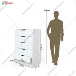 دراور 5 کشو آلوا پاسنگی