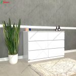 میز کنسول سفید، کنسول دراور 120 دموی