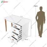 میز تحریر مینیمال، میز تحریر ام دی اف، میز تحریر فلزی، عکس میز تحریر جدید توسکا