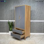 مدل کمد لباس چوبی جدید، عکس کمد لباس، کمد لباس دخترانه، کمد لباس 2 کشو هومان