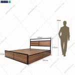 تخت خواب دو نفره آسایش