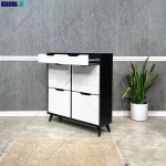 جاکفشی مدرن آپارتمانی داشبوردی الوا چهار درب دو کشو نمای کشو باز