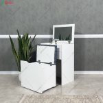 میز آرایش تاج + نشیمن ساخت گامی نو رنگ سفید