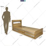 آدمک تخت خواب پریماه 120 | گامی نو