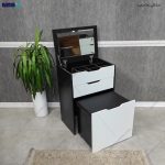 میز آرایش خاص، میز آرایش تاج + نشیمن ساخت گامی نو رنگ سفید