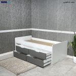 تخت خواب، تخت ، تخت خواب دو نفره، تخت خواب ساده و شیک، تخت خواب دو نفره عروس و داماد تخت خواب دخترانه، تخت خواب، تخت خواب راحتی، ساخته شده در مجموعه گامی نو