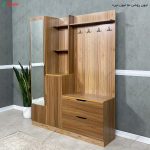 جا کفشی دیواری، جاکفشی آتین با قلاب آویز و آینه ساخت گامی نو