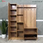 جا کفشی دیواری، جاکفشی آتین با قلاب آویز و آینه ساخت گامی نو