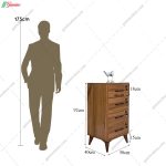 دراور 4 کشو ساویز