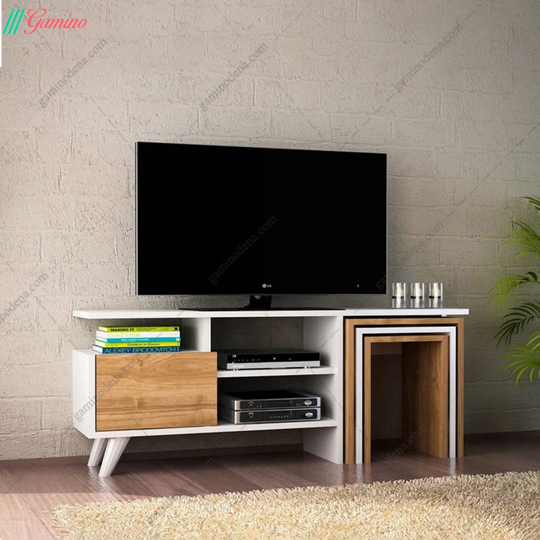 میز تلویزیون کلاسیک + میز عسلی میز تلویزیون کلاسیک + میز عسلی