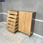 ترکیب رنگی شیک و زیبا از ست دراور و کمد هومان برند gami no