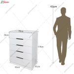 دراور 5 کشو هایکا