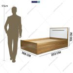 تخت خواب دو نفره آلوا گامی نو