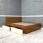 تخت خواب دو نفره ارزان با قیمت، تخت خواب دو نفره بهار