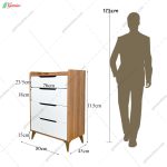 دراور 4 کشو دامون