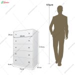 دراور 5 کشو سیلور