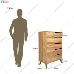 دراور 5 کشو ماهگون