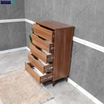 دراور 5 کشو ماهگون با طراحی مدرن از گامینو