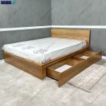 نمای سوم با کشو های باز از تخت خواب مروارید