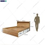 آدمک تخت خواب دو نفره باران