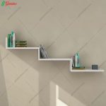 شلف دیواری تینا از جنس ام دی اف طراحی و ساخت گامی نو