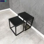 میز عسلی دو تکه مدل نارون با ترکیب رنگی شیک و ساده از برند گامینو