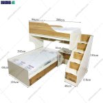 آدمک تخت خواب دو طبقه زنبق