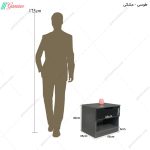 میز پاتختی فرزانه تمام ام دی اف ساخت گامی نو