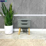 میز پاتختی ماهک رنگ طوسی طراحی در گامی نو