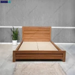 نمای روبرو از تخت خواب بهاره دو نفره طراحی از گامی نو