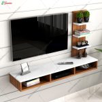 میز تلویزیون دیواری، میز تلویزیون دیواری دومان ساخته شده از ام دی اف در گامی نو