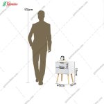 میز پاتختی ماهک تمام ام دی اف ساخت گامی نو