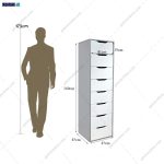 دراور 8 کشو سپیدار