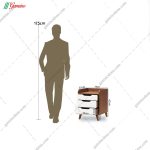 میز پاتختی گلایل تمام ام دی اف ساخت گامی نو