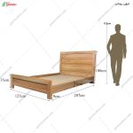 تخت خواب دو نفره ارزان با قیمت، تخت خواب بهاره