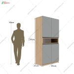 جاکفشی جدید، جاکفشی لاکچری، جاکفشی آینه دار جدید جاکفشی ام دی اف، جاکفشی اختر