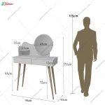 میز آرایش دیواری زمرد