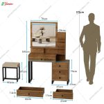 میز آرایش طلا