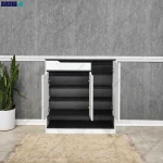 جاکفشی کنسولی حنا 90 با درب باز کمد و کشو ساخته شده در gami no