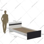 تخت خواب دو نفره اسپرت، تخت خواب راحیل