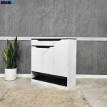 نمای کناری از ترکیب رنگی شیک و خاص جاکفشی کنشولی حنا 90 طراحی در گامی نو