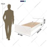 آدمک تخت خواب یک نفره راحیل گامی نو