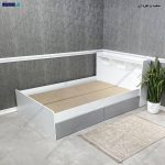 تخت خواب، تخت ، تخت خواب دو نفره، تخت خواب ساده و شیک، تخت خواب دو نفره عروس و داماد تخت خواب ام دی اف، تخت خواب صدرا