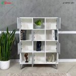 کتابخانه سیلور ساخته شده در گامی نو با ام دی اف درجه یک