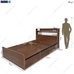 آدمک تخت خواب خرداد یک نفره گامی نو