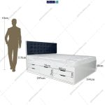 تخت خواب دو نفره اردیبهشت گامی نو