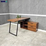 میز تحریر مدرن  فلز‌ و‌ چوب متحرک مدل توماج - Image 3