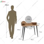 میز آرایش بنفشه