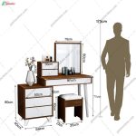 میز آرایش البرز + نشیمن